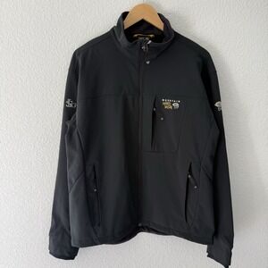 Mountain Hardwear Android Softshell Jacket Mens L Black OM2726 EUC
